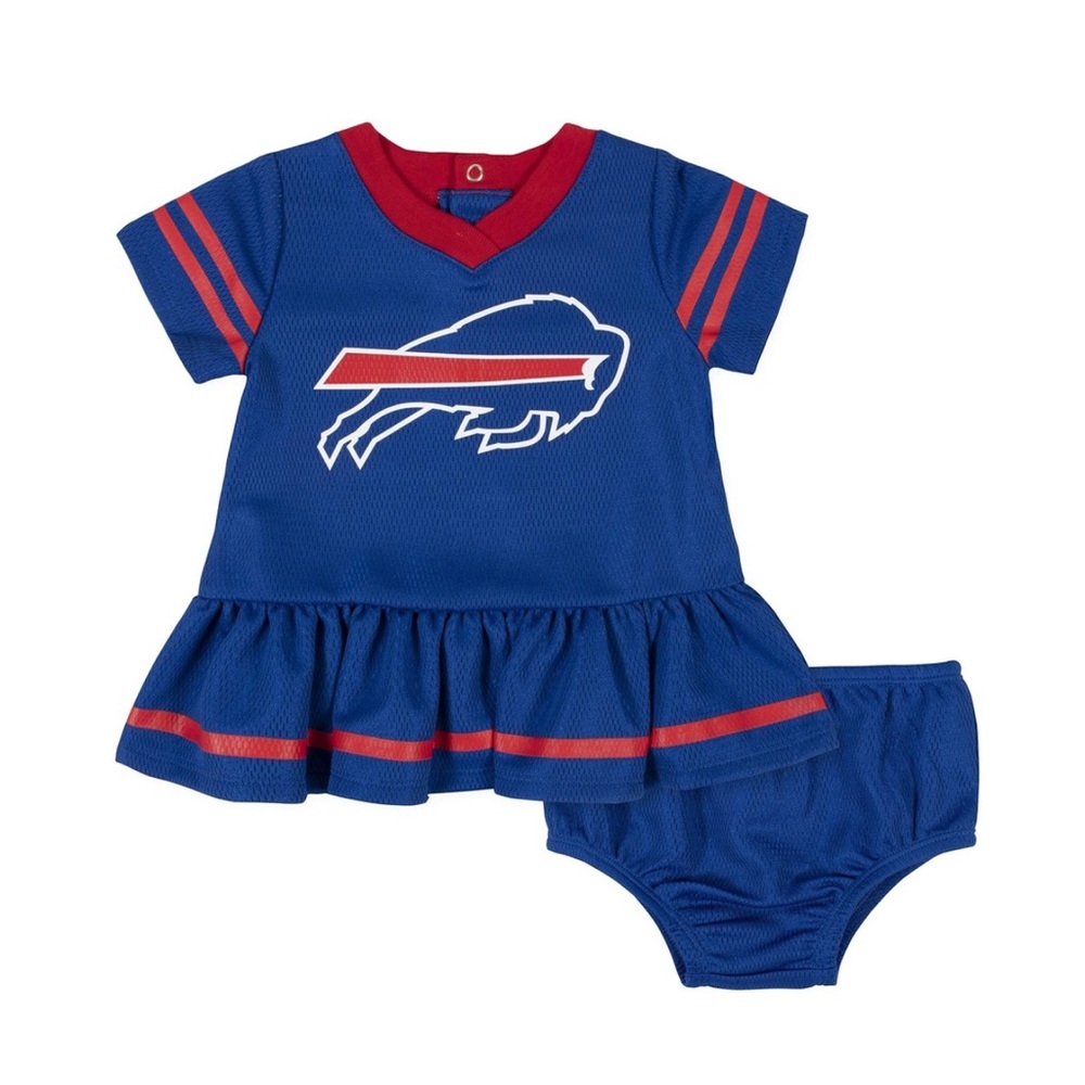 NFL Baby-Girls Team Jersey Dress and Diaper Cover Buffalo Bills 18‎ Months
